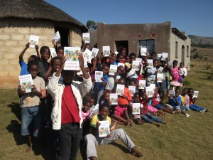 Kids in Kids club with their kids bibles