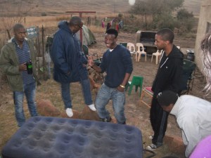 Arrival of some of the Lyndhurst Baptist Church