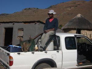 Phumlani ooverseeing the work