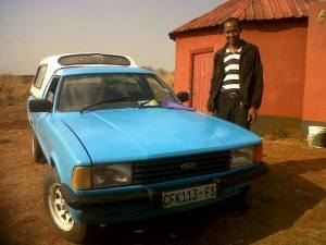 Phumlani with his car
