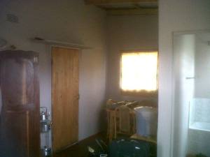 Our temporary kitchen till the rest of the house is finished.