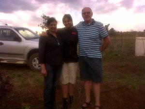 John and Girlie Dely with Girlie's daughter, Samara.