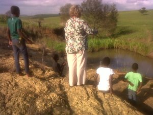 Educational trip at the river