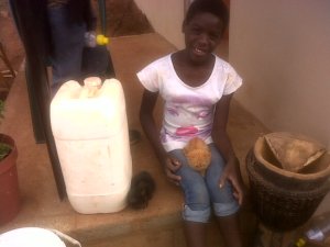 Precious with kittens