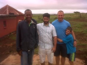 Phumlani, with Morne and Joshua