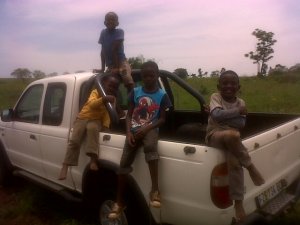 Boys on Car