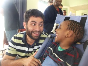 Salvador with kid at St Luke's