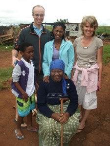 Thomas and Ayanda Farrar visit the home stead