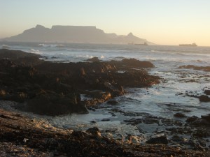 Table Mountain from Bloubergstrand