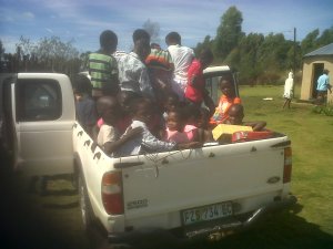 Picking up Kids for Kid's Club