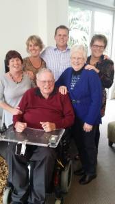 Di with her mum, dad and siblings