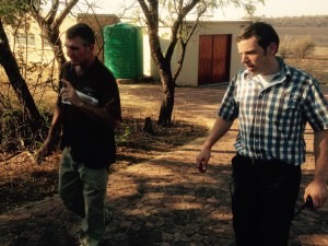 Bram and his father in law Riaan