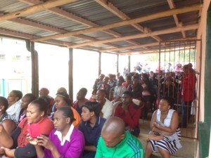 Parents listen at care bear concert