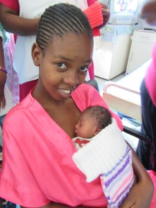 A mother and baby at Vryheid hospital