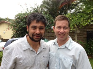 Salvador with Matthew whose home we stayed in.