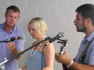 Praise team at Coming King Ministries