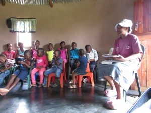 Celani teaches kid's club