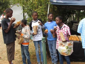 Some of Allen and Sue's kids at craft market
