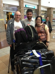 Salvador's parents arrive in South Africa