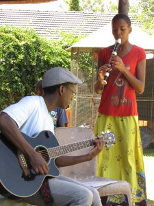 Lizzie and Ernest give private concert