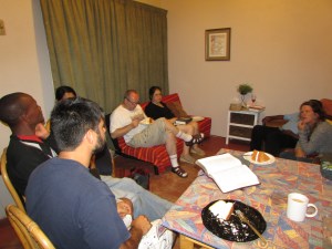 Cell group at our place.