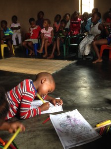 Kids learning at Kids club