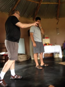 John teaches kids club