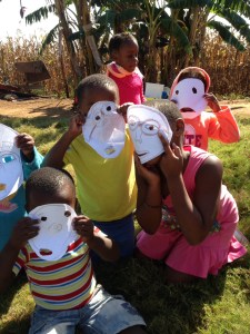 Di used parts of the human face to teach that God sees everything, God hears everything and God knows everything. Older kids were taught by Celani.