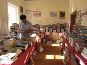 At the second hand bookshop in Gordon's bay